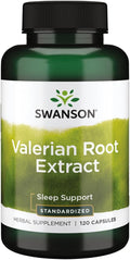 Swanson Valeriaanwortel Extract 120 capsules | Gestandaardiseerde slaapondersteuning