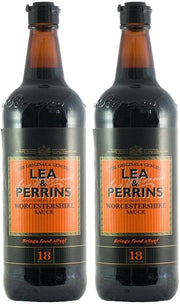 Lea & Perrins Original Worcestershire Sauce glass bottles twin pack 2 x 568ml