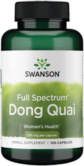 Swanson Dong Quai 100 Capsules | 530 mg | Ondersteuning voor Vrouwelijke Gezondheid