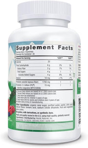 Ingredients and dosage instructions for children's probiotic gummies.