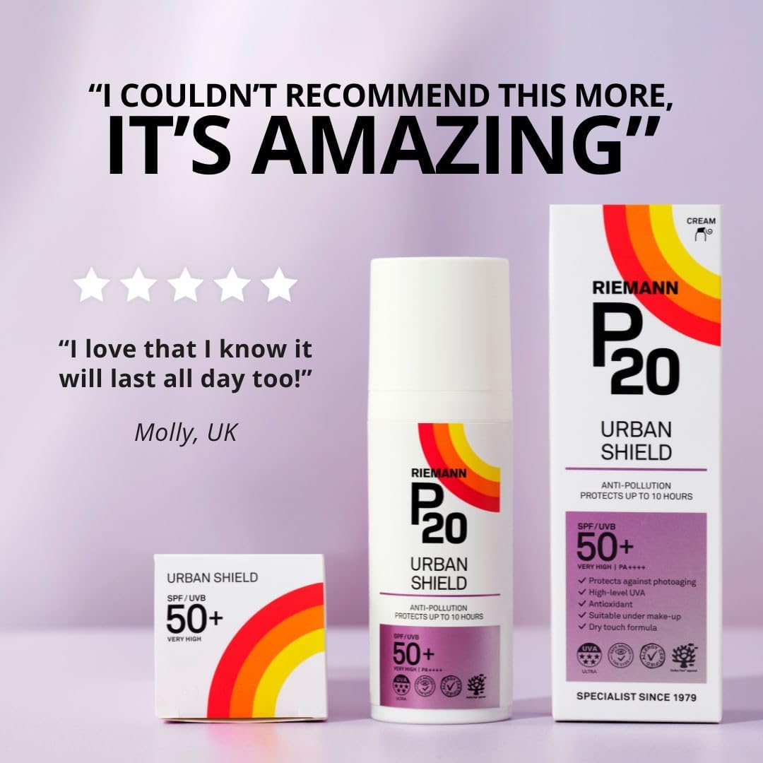 Riemann P20 Urban Shield SPF50+ Face Cream - 50g