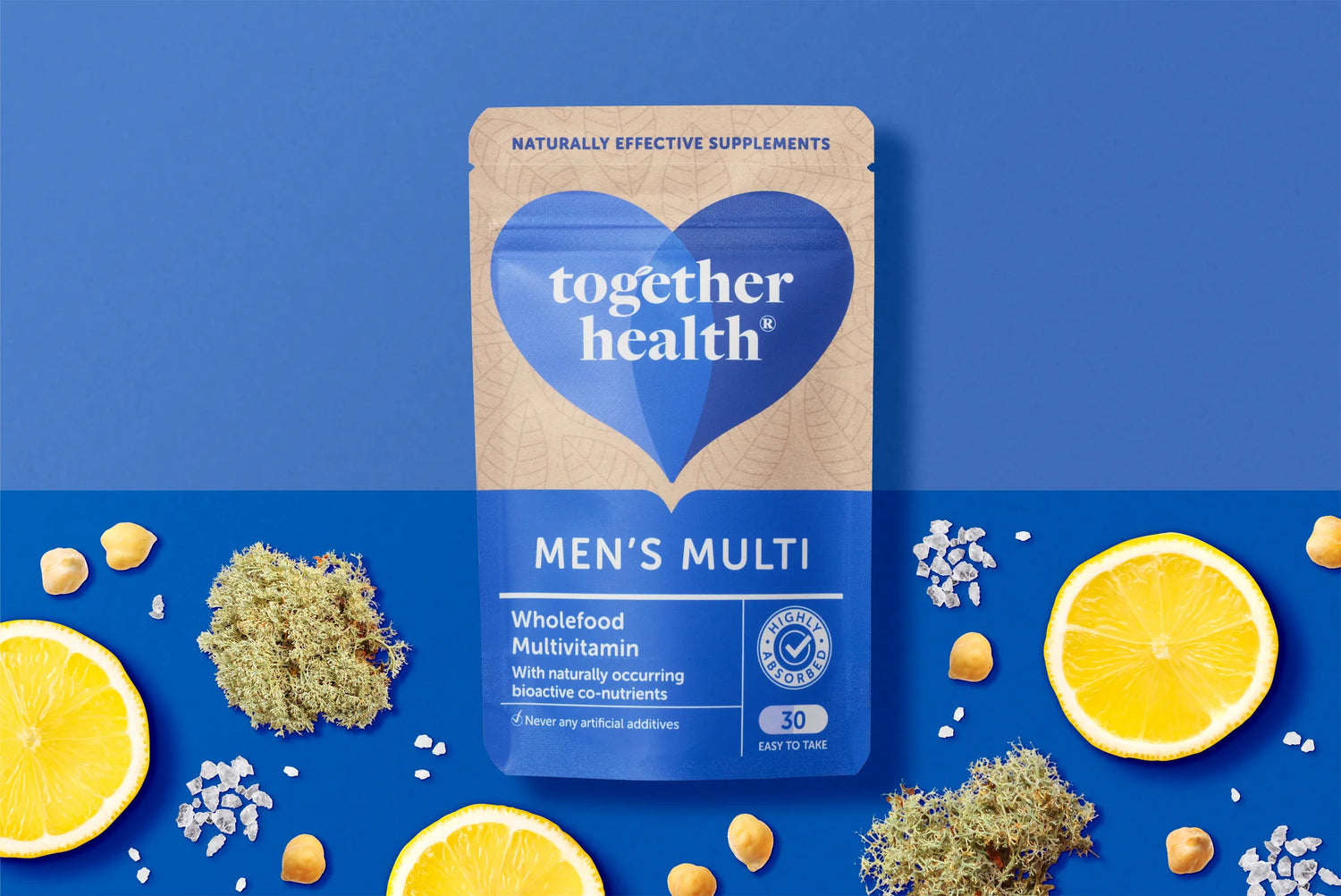 Together Health Multivitamine voor Mannen - Volwaardige Voedingsformule met Zink - 30 Capsules
