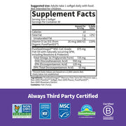 Supplement facts for Prenatal DHA with Vitamin D3.