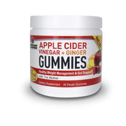 Nature's Answer Apple Cider Vinegar and Ginger Gummies 45 count front label