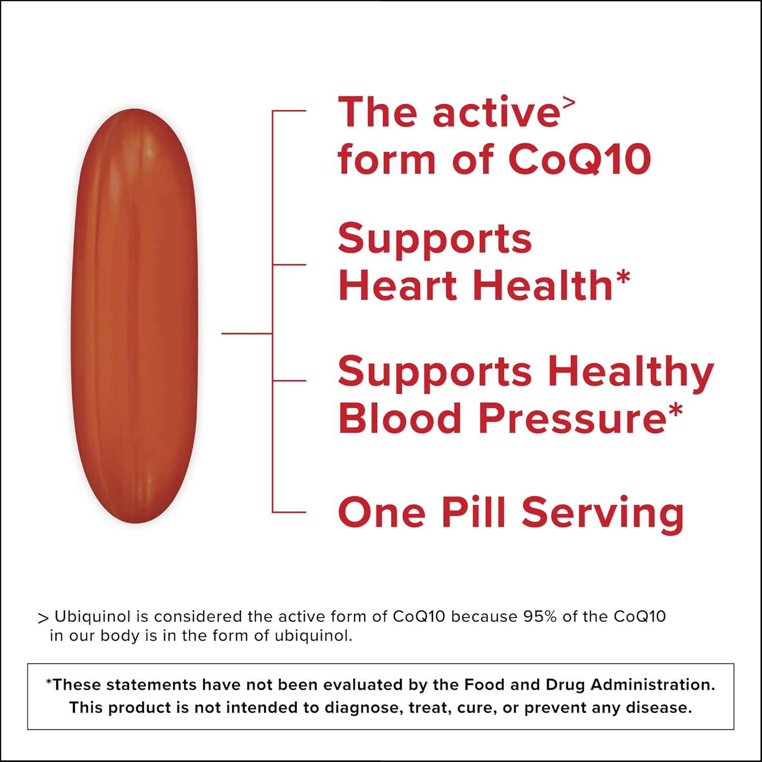 Supplement facts: Qunol Ubiquinol CoQ10 supplement facts 200mg ingredients 60 count