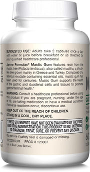 How to Use Image: Jarrow Formulas mastic gum 1000mg veggie capsules usage instructions before breakfast
