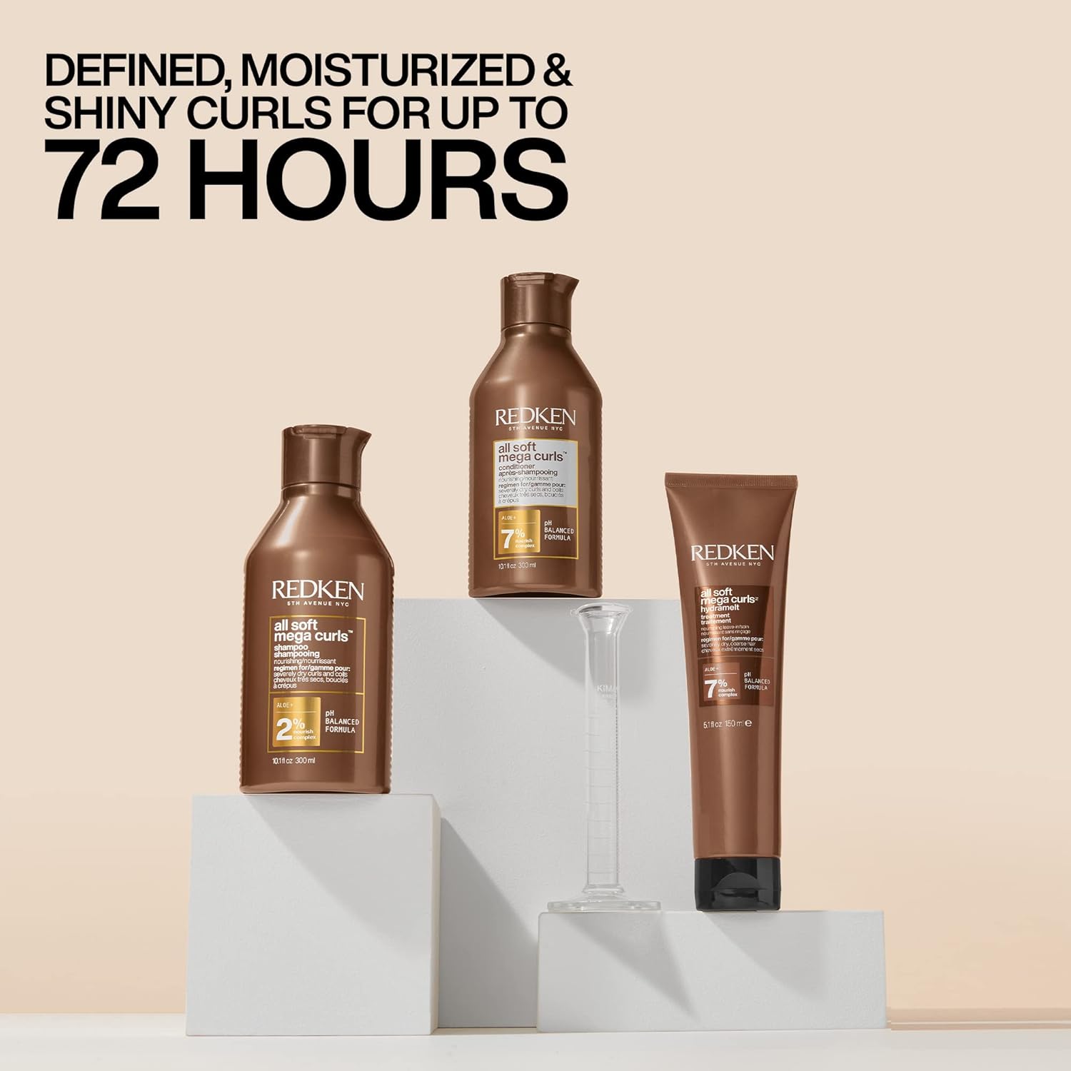 Redken All Soft Mega Curls HydraMelt Leave-In Treatment 150ml routine