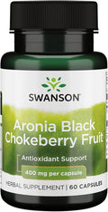 Swanson Aronia Zwarte Chokeberry Vrucht 400 mg 60 capsules | Antioxidantondersteuning