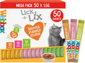 Webbox Lick-e-Lix Katten Snacks Variatiepakket – 50 x 15g Sachets