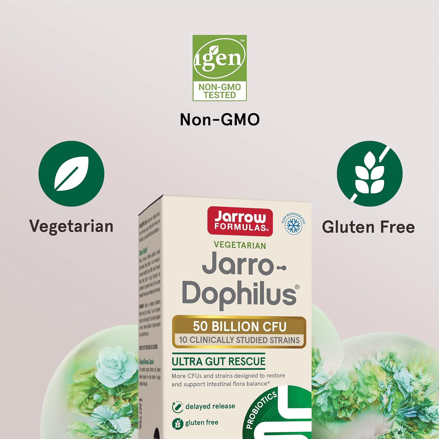 Jarrow Formulas Jarro-Dophilus 50 Billion CFU - 60 Veggie Capsules