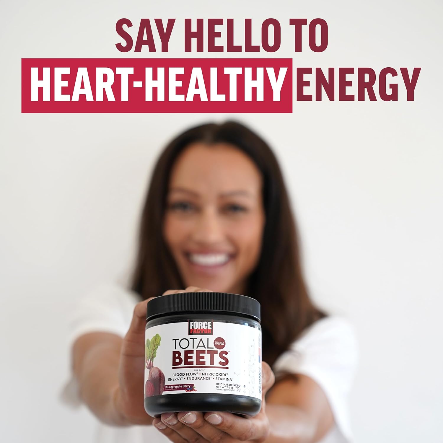 Force Factor Total Beets Superfood Powder Drink Mix, Pomegranate Berry