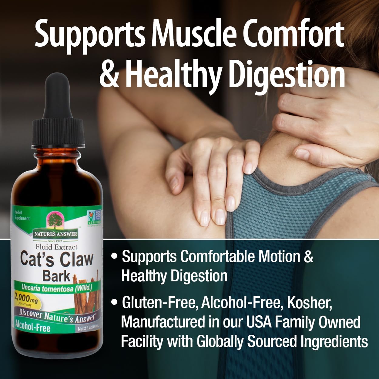 Nature's Answer Cat's Claw Bark Alcohol-Free Extract - 60ml