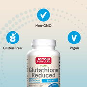 Jarrow Formulas Glutathione Reduced - 500mg  60-150 Veggie Capsules