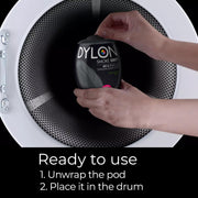 Dylon All-in-1 Washing Machine Fabric Dye Pod Smoke Grey 350g usage instructions packaging