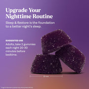 Natrol Sleep & Restore Magnesium Glycinate & GABA Gummies - 60 Count