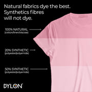Dylon All-in-1 Fabric Dye Pod Peony Pink 350g information panel