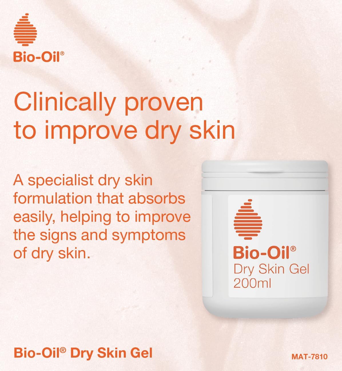 Bio-Oil Dry Skin Gel Moisturiser, tube or gel packaging, no flavour, 200ml, ingredients information