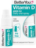 BetterYou Vitamine D3 4000 IE Orale Spray, Pepermunt - 15ml