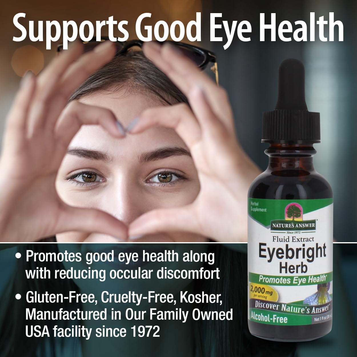 Nature’s Answer Eyebright Herb Alcohol-Free Herbal Extract - 30ml