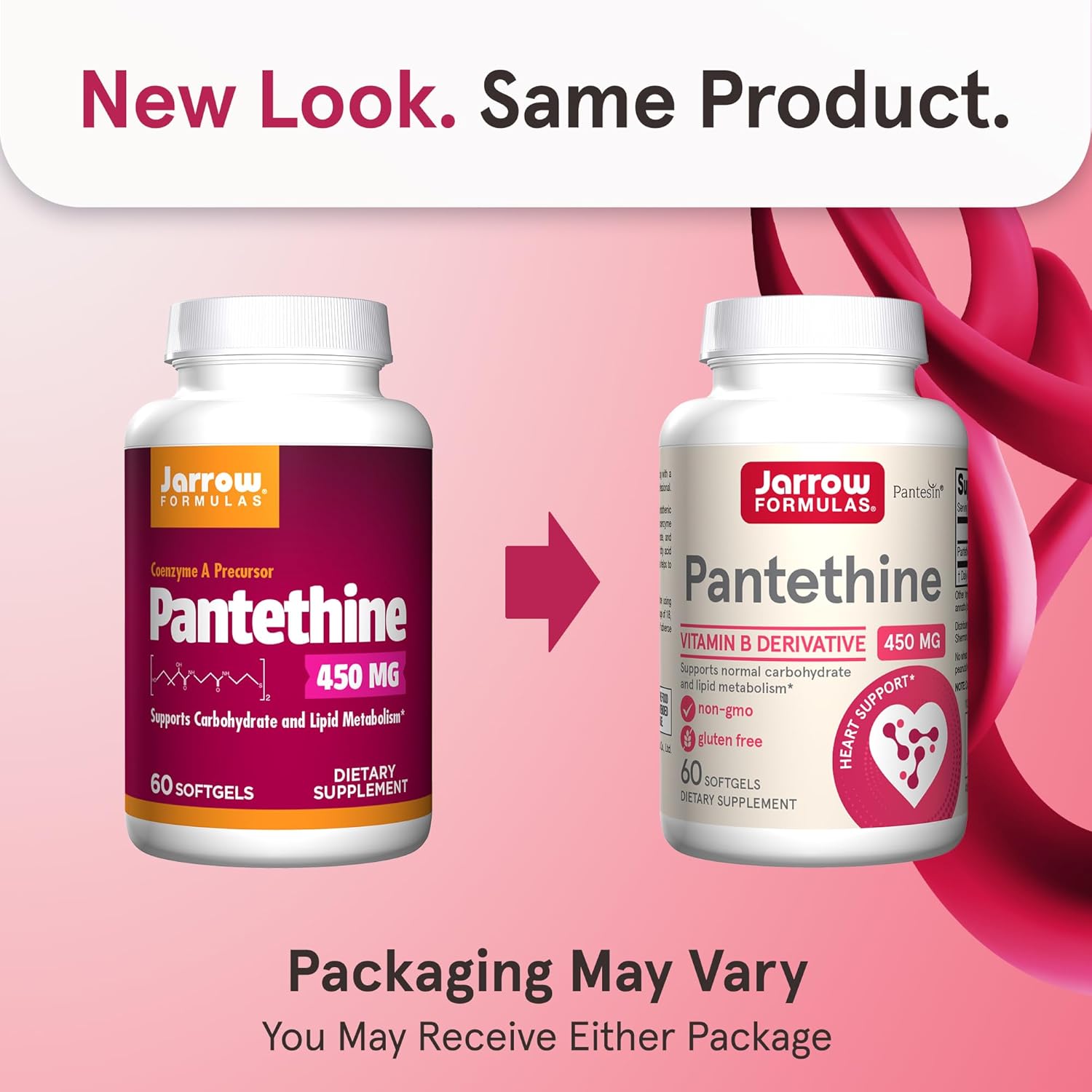 Jarrow Formulas Pantethine 450mg - 60 Softgels new look
