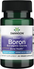 Swanson Albion Borum Bororganische Glycine 6mg - 60 Veganistische Capsules