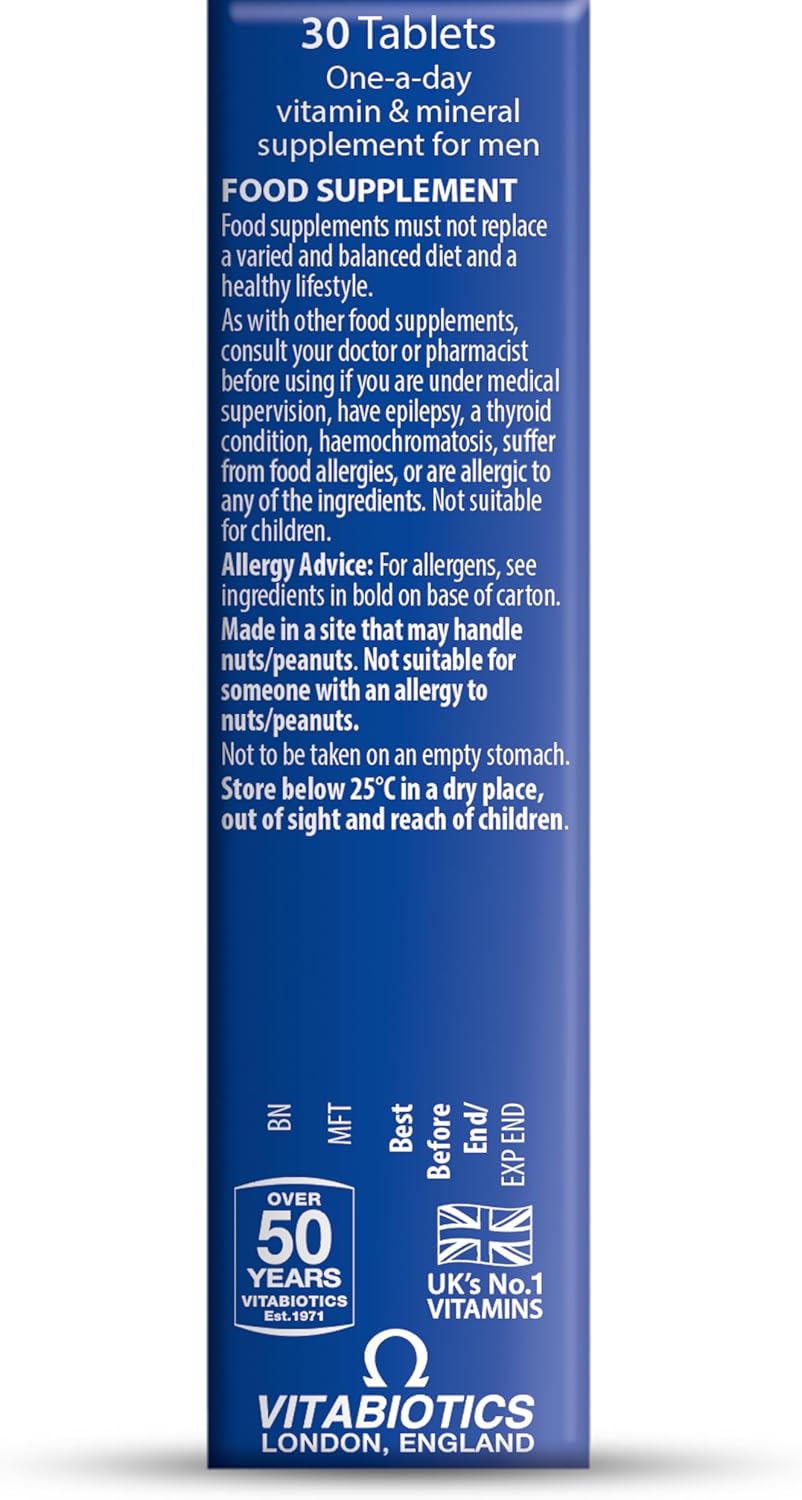 Wellman Original Health & Vitality Multivitamins 30 tablets daily usage instructions