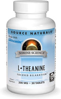 Source Naturals L-Theanine 200mg Suntheanine - 30 Tablets