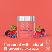 Nutriburst TotalCarePlus Multivitamin Gummies jar, mixed berry, 60 count.