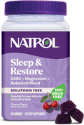 Natrol Sleep & Restore Magnesium Glycinaat & GABA Gummies - 60 Stuks