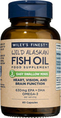 Wiley’s Finest Wilde Alaskaanse Visolie Makkelijk Door Te Slikken Minis - 60 Capsules