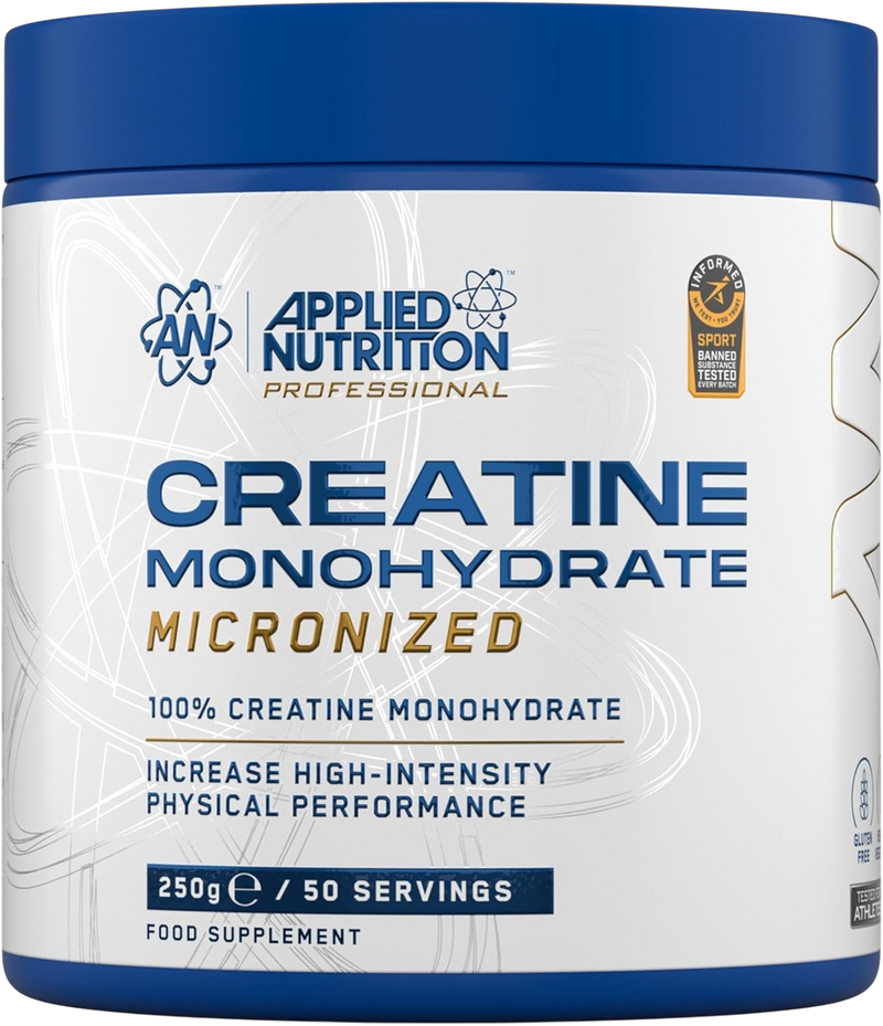 Applied Nutrition Creatine Monohydrate Micronized Powder 250g tub unflavoured