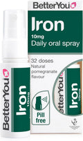 BetterYou IJzer 10mg Orale Spray, Natuurlijke Granaatappel - 25ml
