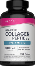 NeoCell Grasgevoerde Collageen Peptiden Plus Vitamine C Tabletten - 250 stuks