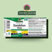 Nature’s Answer Dandelion Root alcohol-free liquid extract 30ml barcode