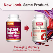 Jarrow Formulas Methyl Folate 400mcg Veggie Capsules - 60 Count new look