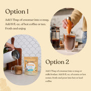 Four Sigmatic Organic Non-Dairy Creamer, Vanilla - 120g. Can enjoy hot or cold.