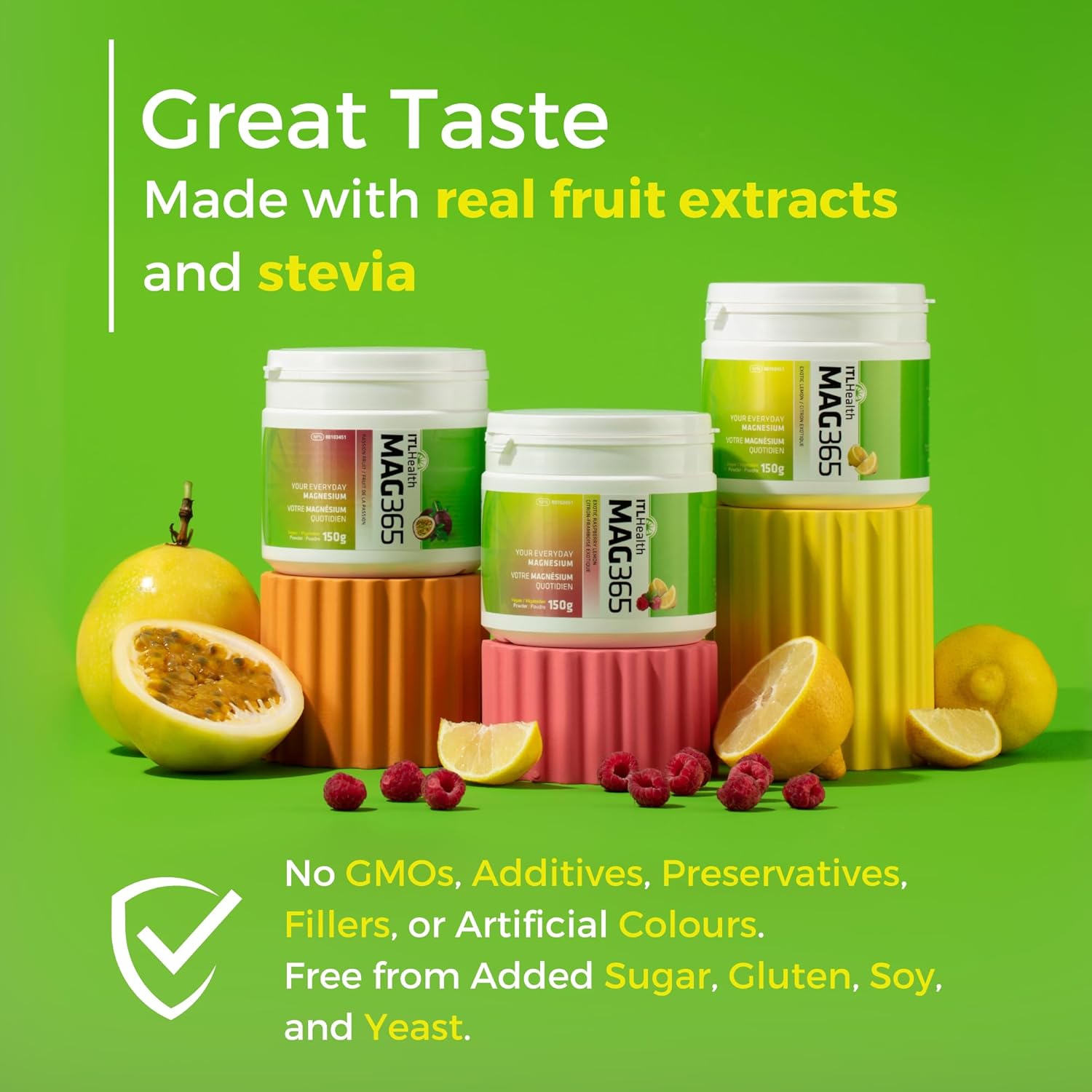 MAG365 Magnesium Citrate Powder, Exotic Lemon - 300g