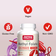 Jarrow Formulas Methyl Folate 1000mcg Veggie Capsules - 100 Count