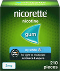 Nicorette Icy White Nicotine Gum 2mg - 210 Pieces