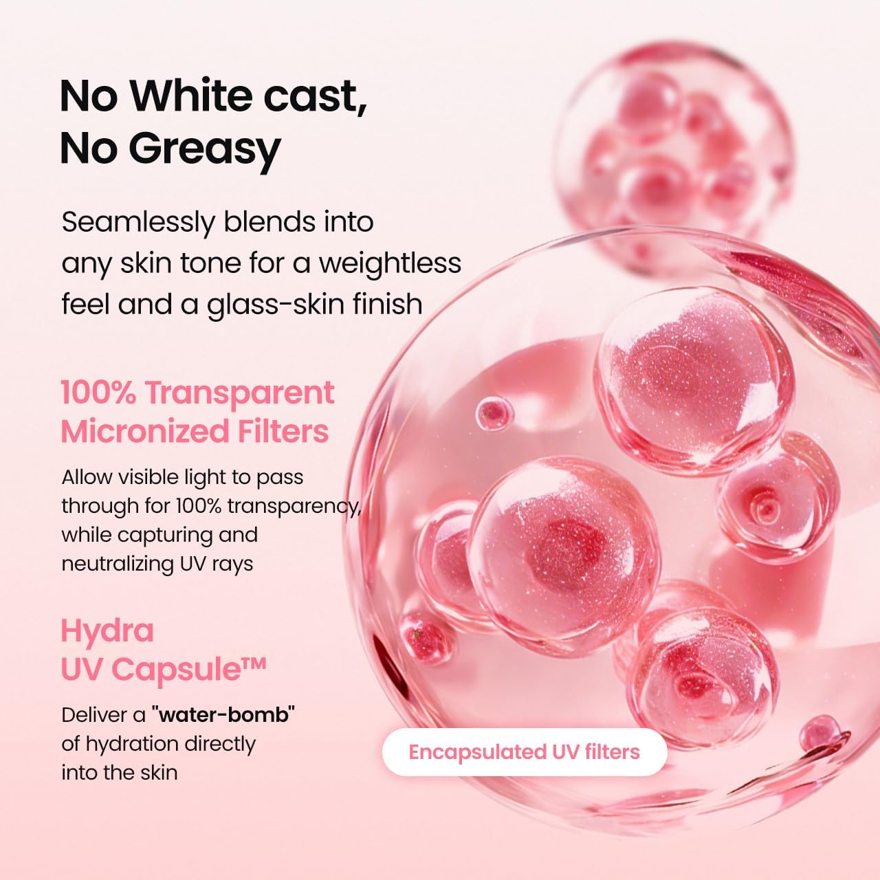 Biodance Invisible Collagen Peptide Sun Fluid SPF 50+ 50ml ingredients panel and sunscreen information