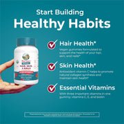 MaryRuth’s Organic Hair Skin Nails Vegan Gummies - 60 Count