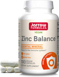 Jarrow Formulas Zink Balans 15mg Plantaardige Capsules - 100 stuks