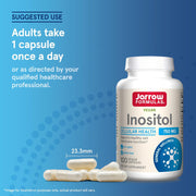 How to Use Image: Jarrow Formulas Inositol 750mg veggie capsules usage instructions 100 count