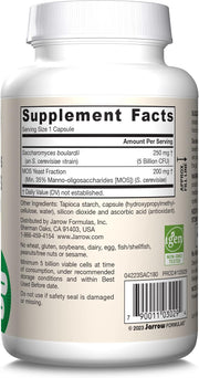 Barcode Image: Jarrow Formulas Saccharomyces Boulardii MOS probiotic capsules barcode 180 count 5 billion CFU