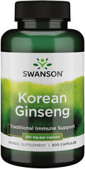 Swanson Koreaanse Ginseng Supplement 250 mg - 300 capsules