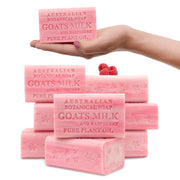 Australian Botanical goat milk raspberry soap bars daily cleansing use