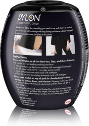 Dylon All-in-1 Washing Machine Fabric Dye Pod Intense Black 350g ingredients information packaging