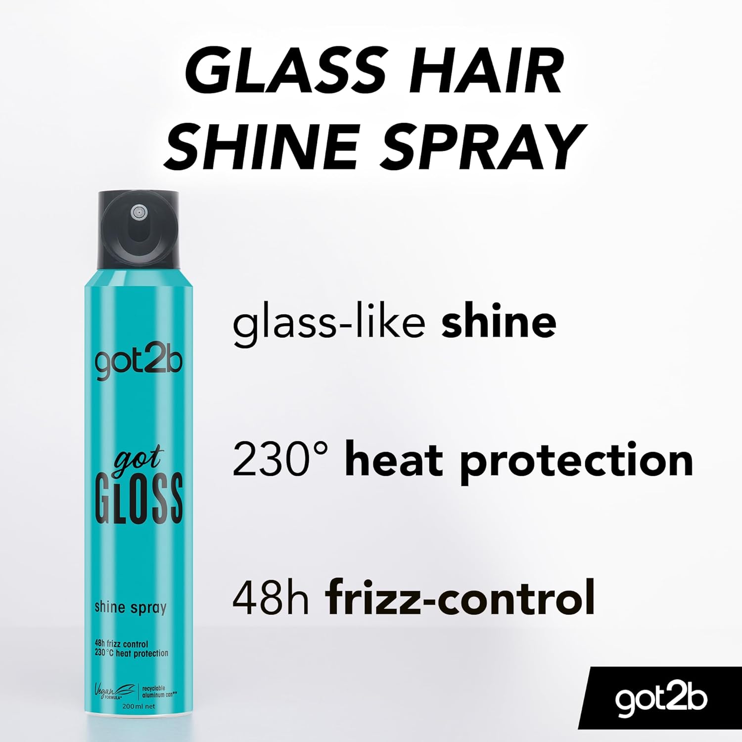 got2b Got Gloss Shine Spray aerosol spray can 200ml ingredients and product information