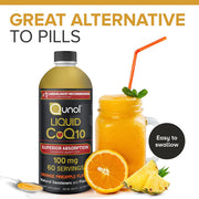 Qunol Liquid CoQ10 100mg Orange Pineapple Flavour 600ml