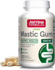 Front Image: Jarrow Formulas mastic gum 1000mg veggie 120 capsules front packaging bottle